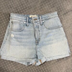 Madewell Curvy High-Rise Denim Shorts